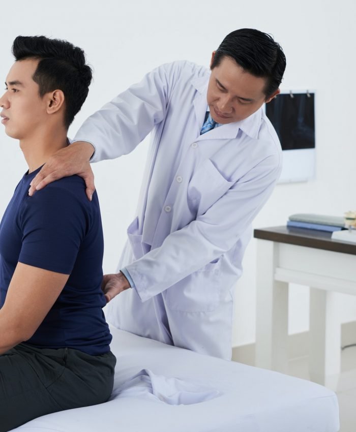 Checking spine Checking spine